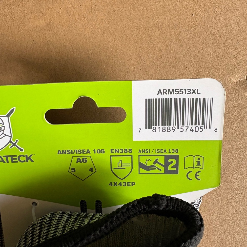 Armateck Nitrile Dipped Impact Cut Resistant Work Gloves Red Grey XL ARM5513XL - Picture 4 of 4